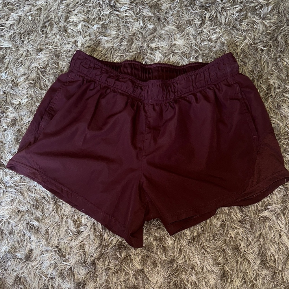Athletic Works Women’s Medium Burgundy Drawstring Inside Athletic Shorts